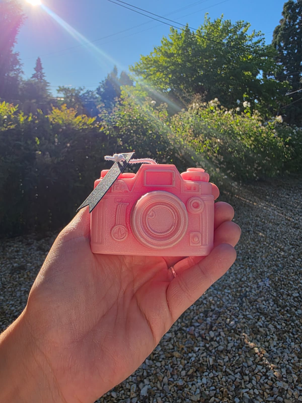📷 Handcrafted Camera Candle