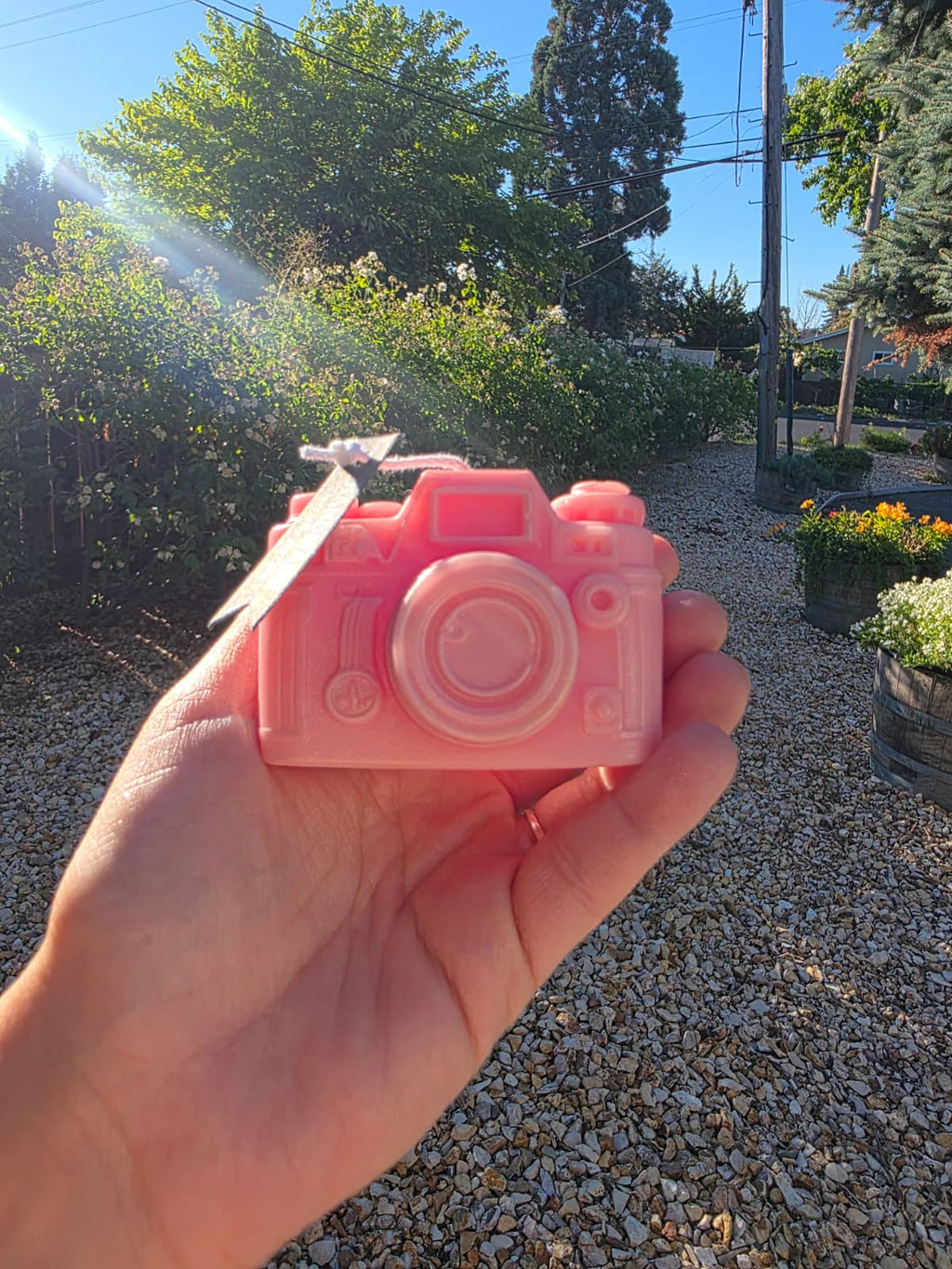 📷 Handcrafted Camera Candle