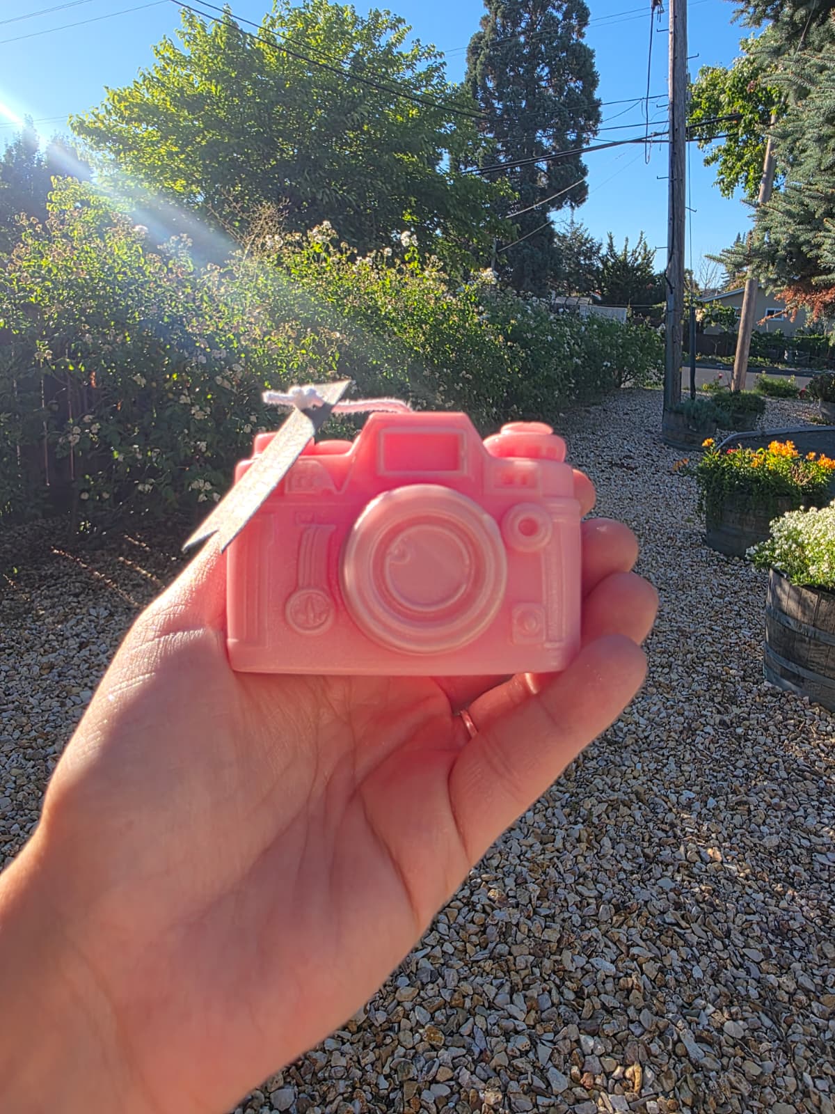 📷 Handcrafted Camera Candle