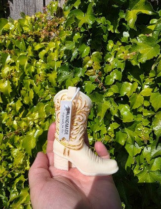 🤠 Handcrafted Cowboy Boot Candle (set  x 12 )cowboy boots