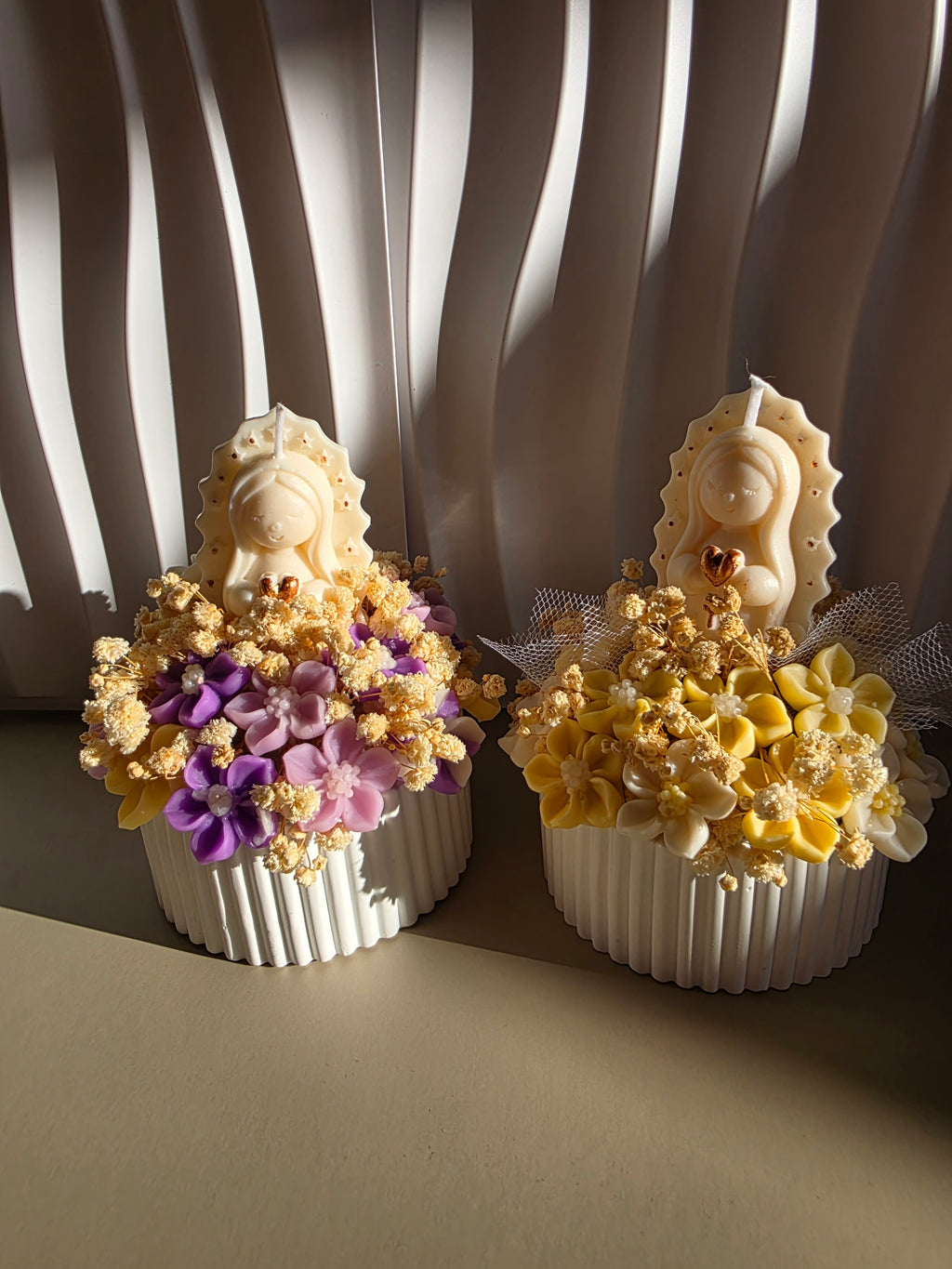 ( Set x 12 ) mini bouquet con virgen