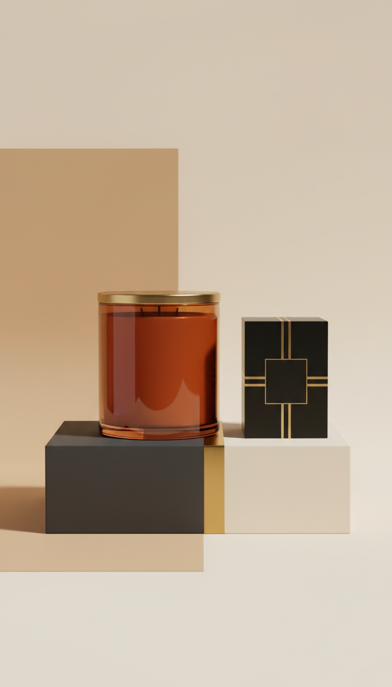 Amber Light Soy Glass Candle